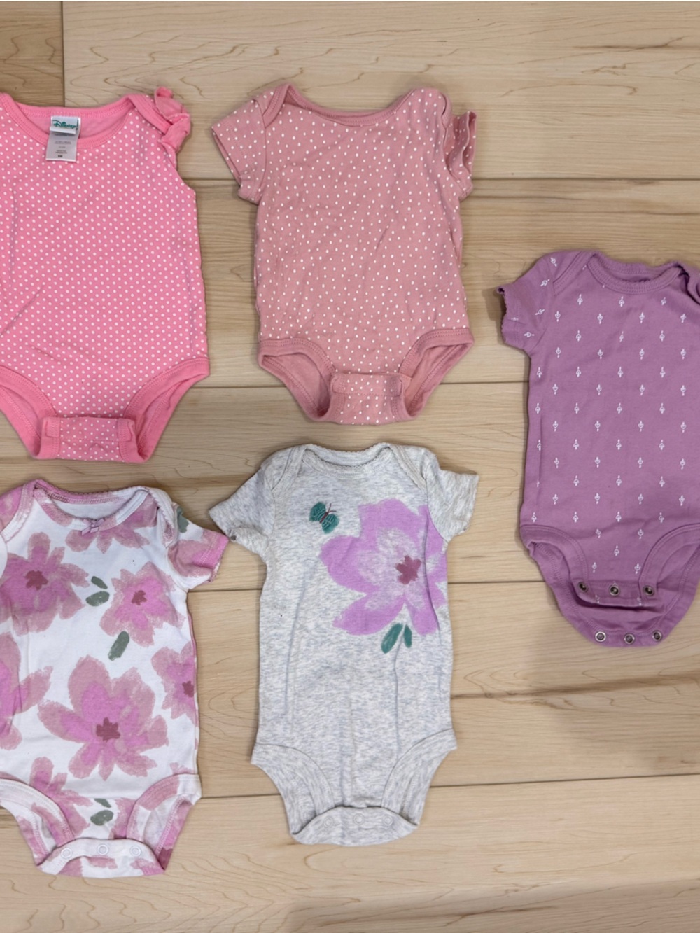 Baby Onesie Bundle 5-Pack | Disney & More | Size 0-3M
